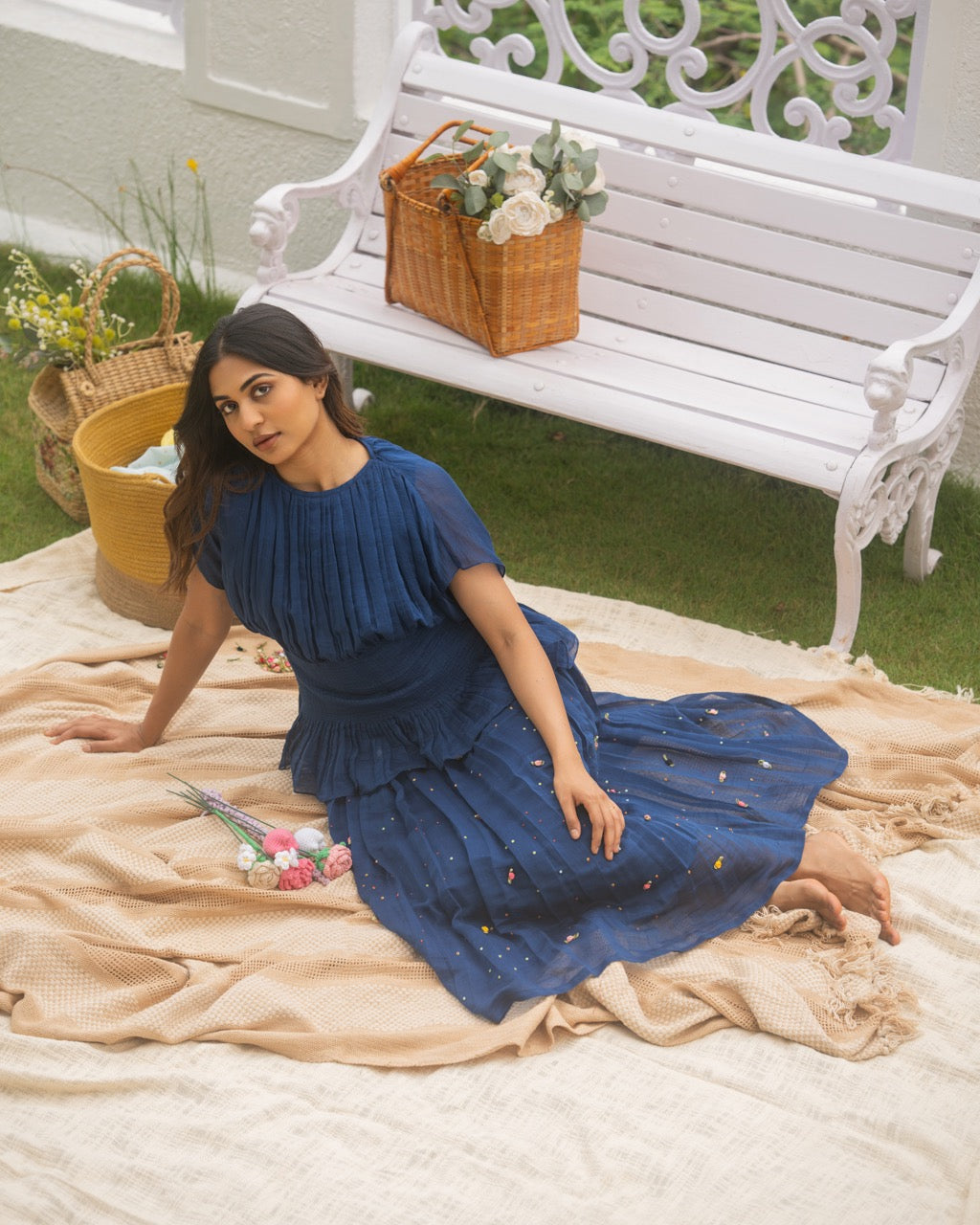 Petal Plume Dress